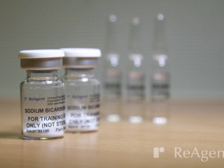 Glass ampoules of water