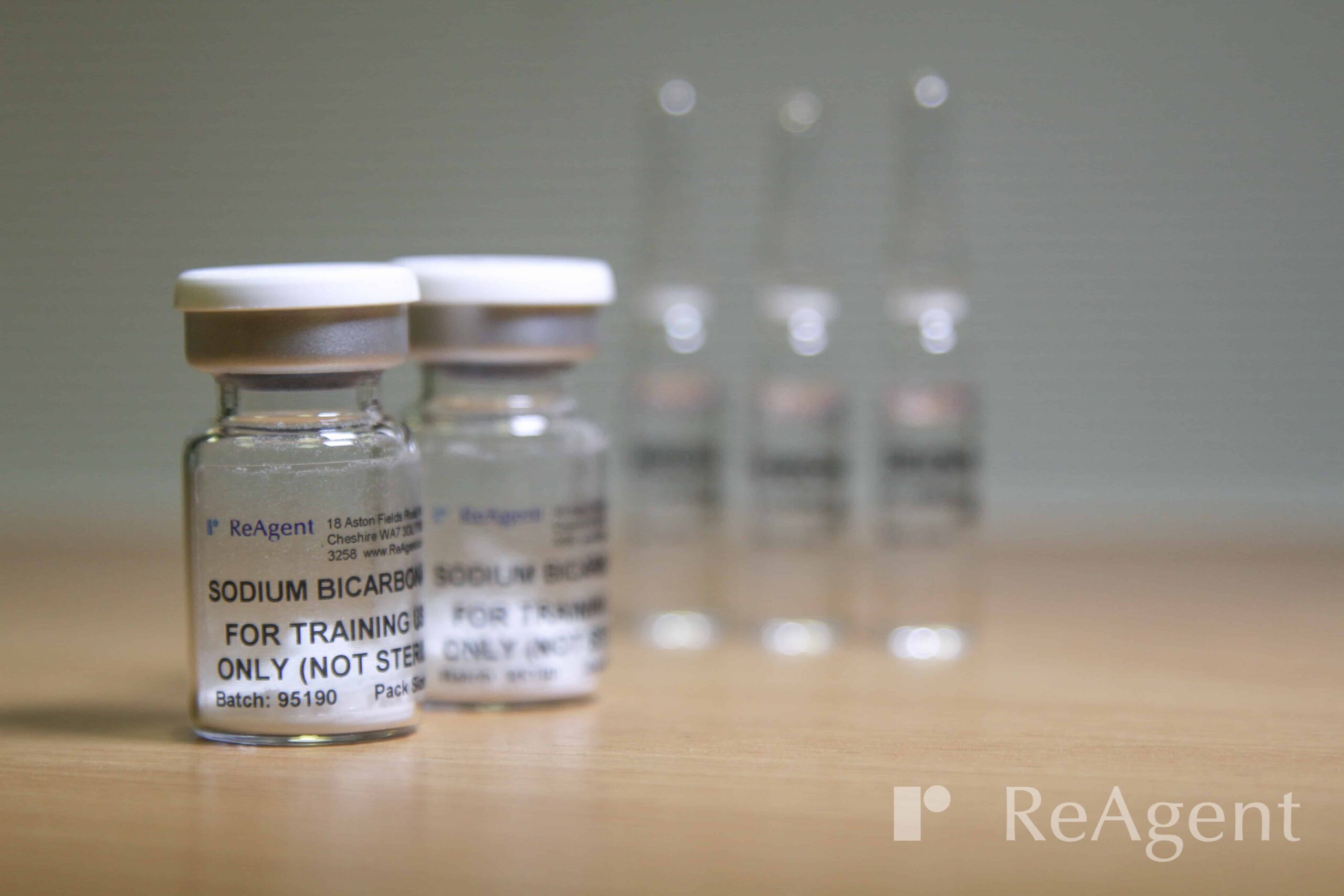 Glass ampoules of water