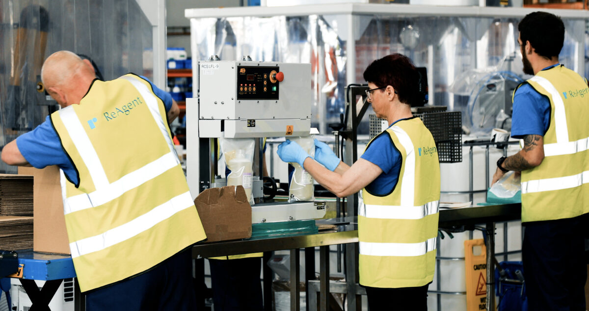 ReAgent Chemicals repacking line