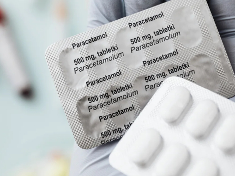 Packets of paracetamol