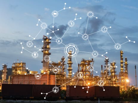 AI in chemical manufacturing graphic