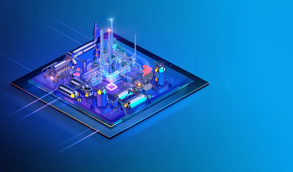 Smart industry concept art