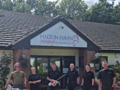 ReAgent volunteer day gardening at Halton Haven Hospice