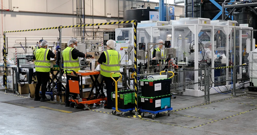 ReAgent cleanroom production line