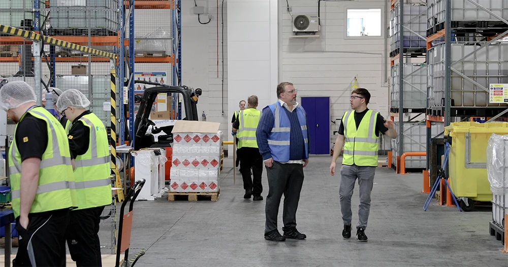 Speedcrete on a factory tour around ReAgent