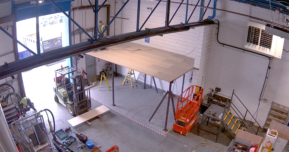 ReAgent's engineering mezzanine under construction