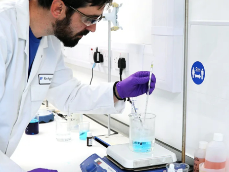 Chemical testing in the lab