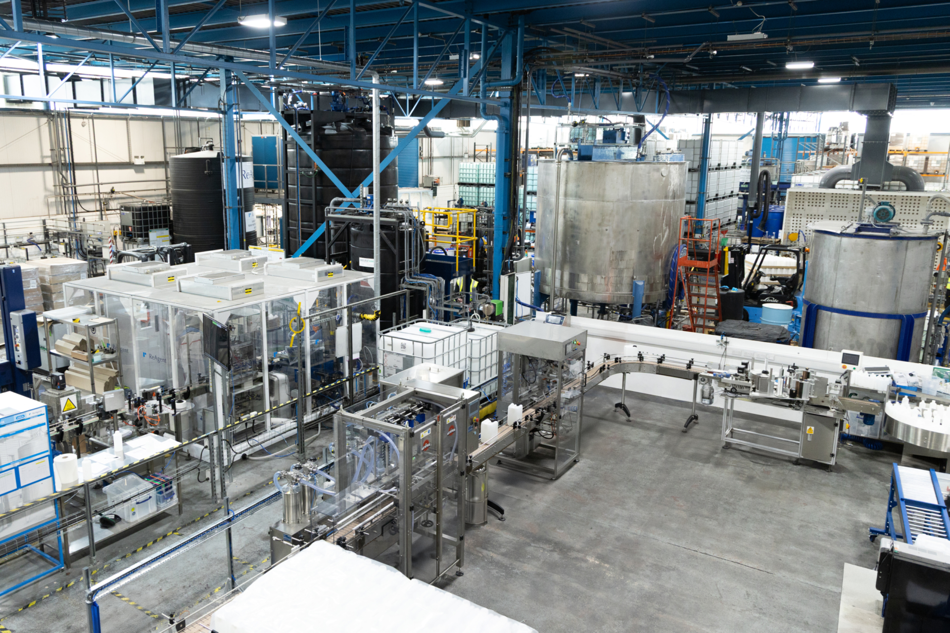 ReAgent's automated filling line