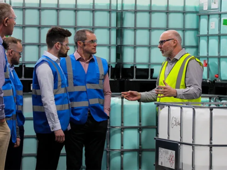 Darren giving a factory tour