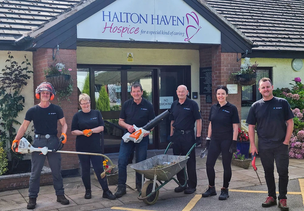 ReAgent Foundation Team at Halton Hospice clean up