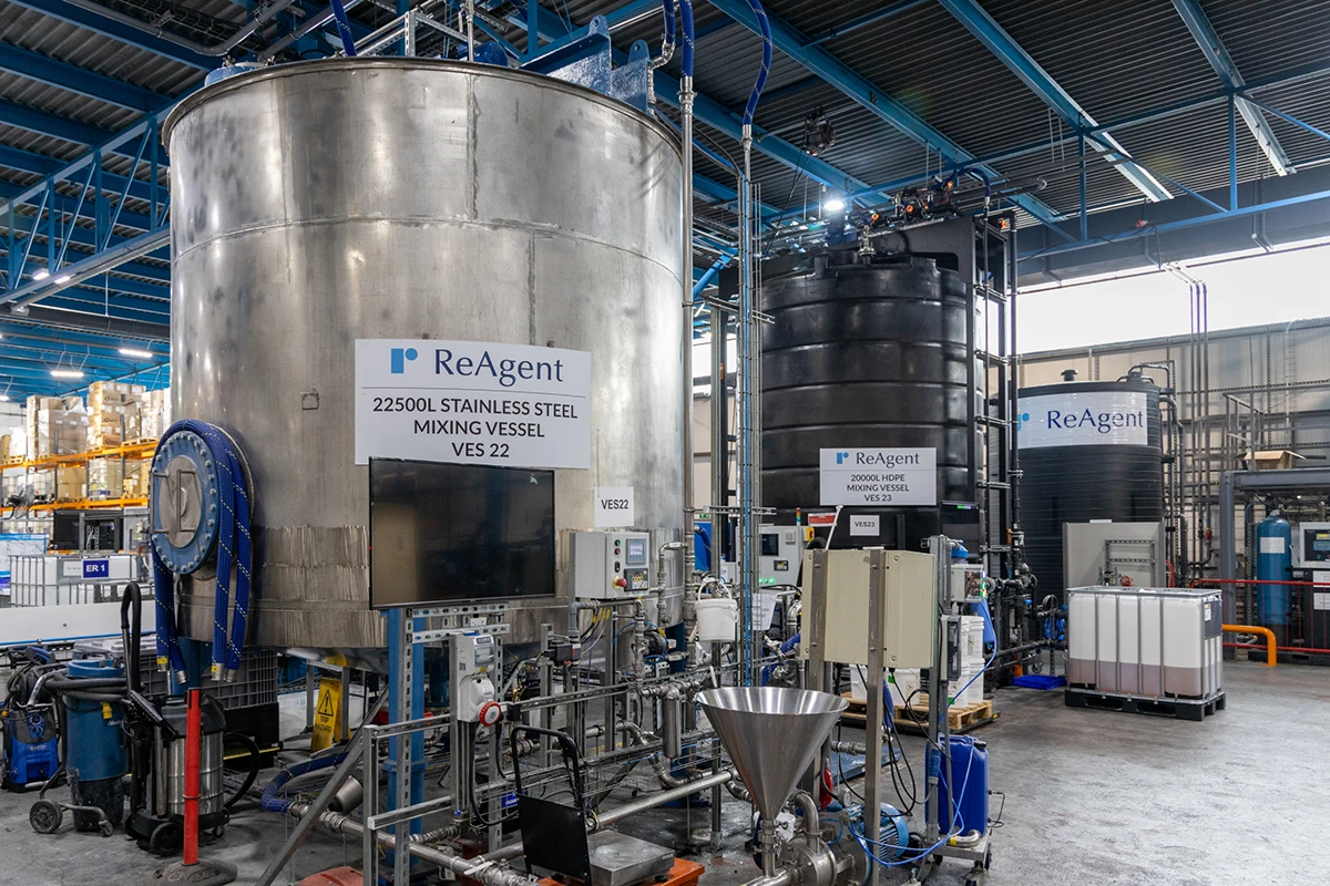 ReAgent's mixing vessels