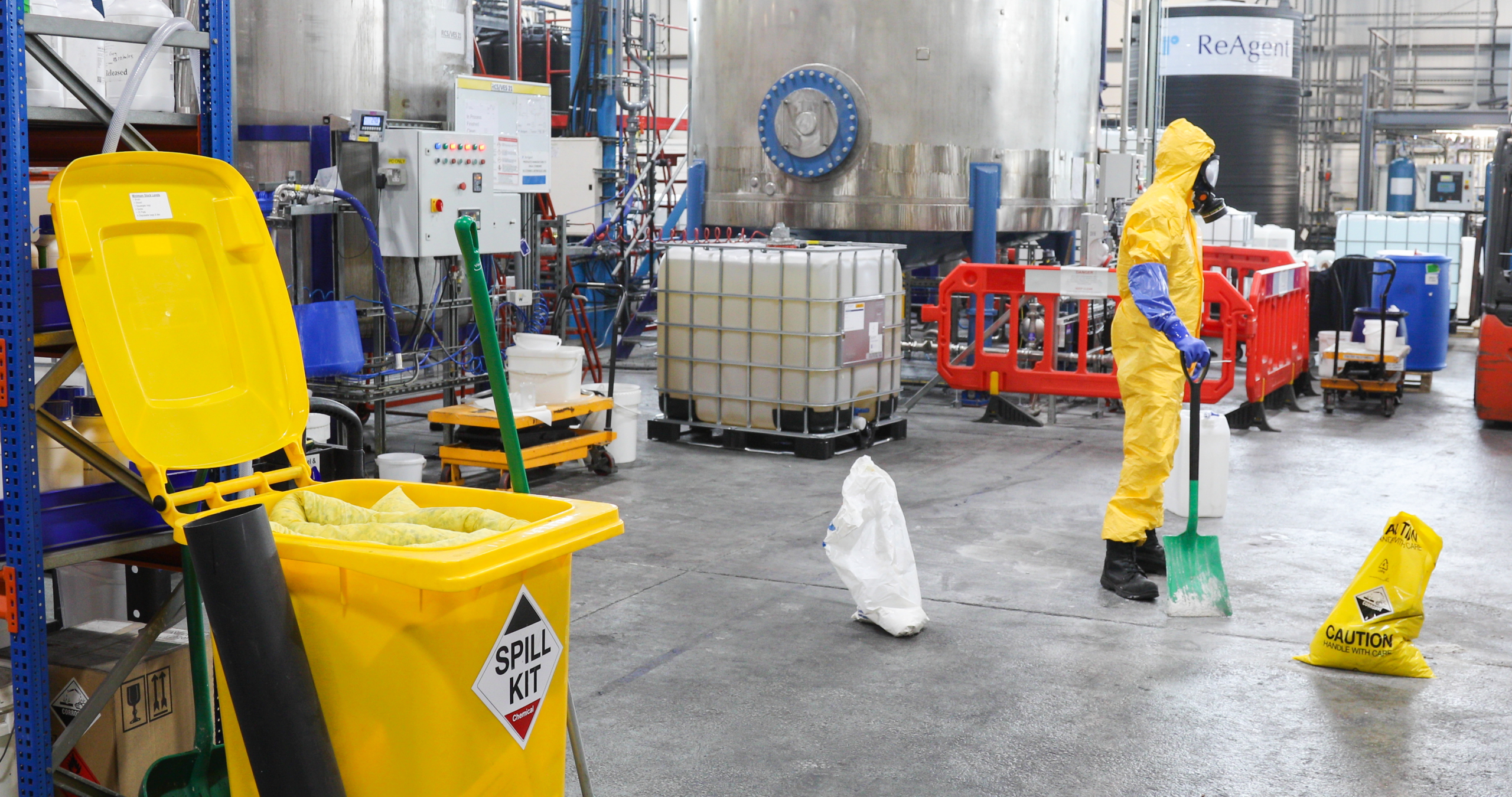 Spill kit training at ReAgent