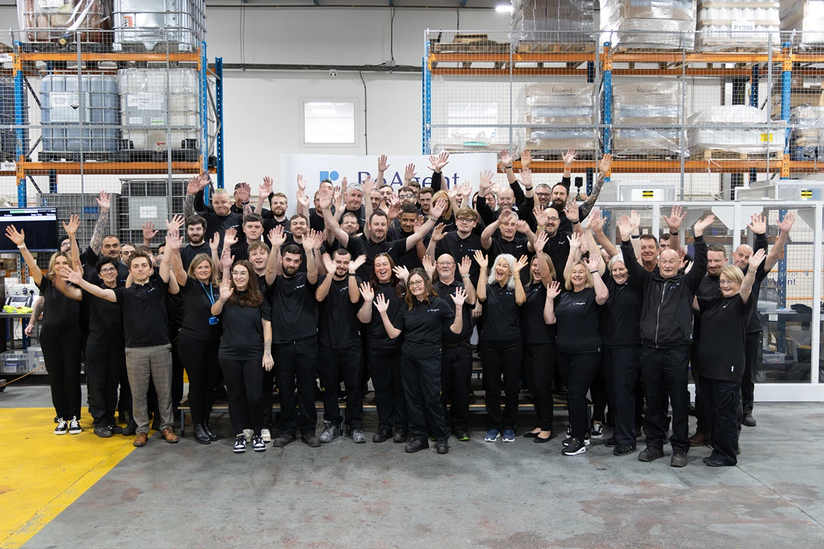 Team ReAgent photo waving