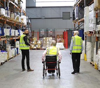 Derek, Steve and Rich in the reagent factory