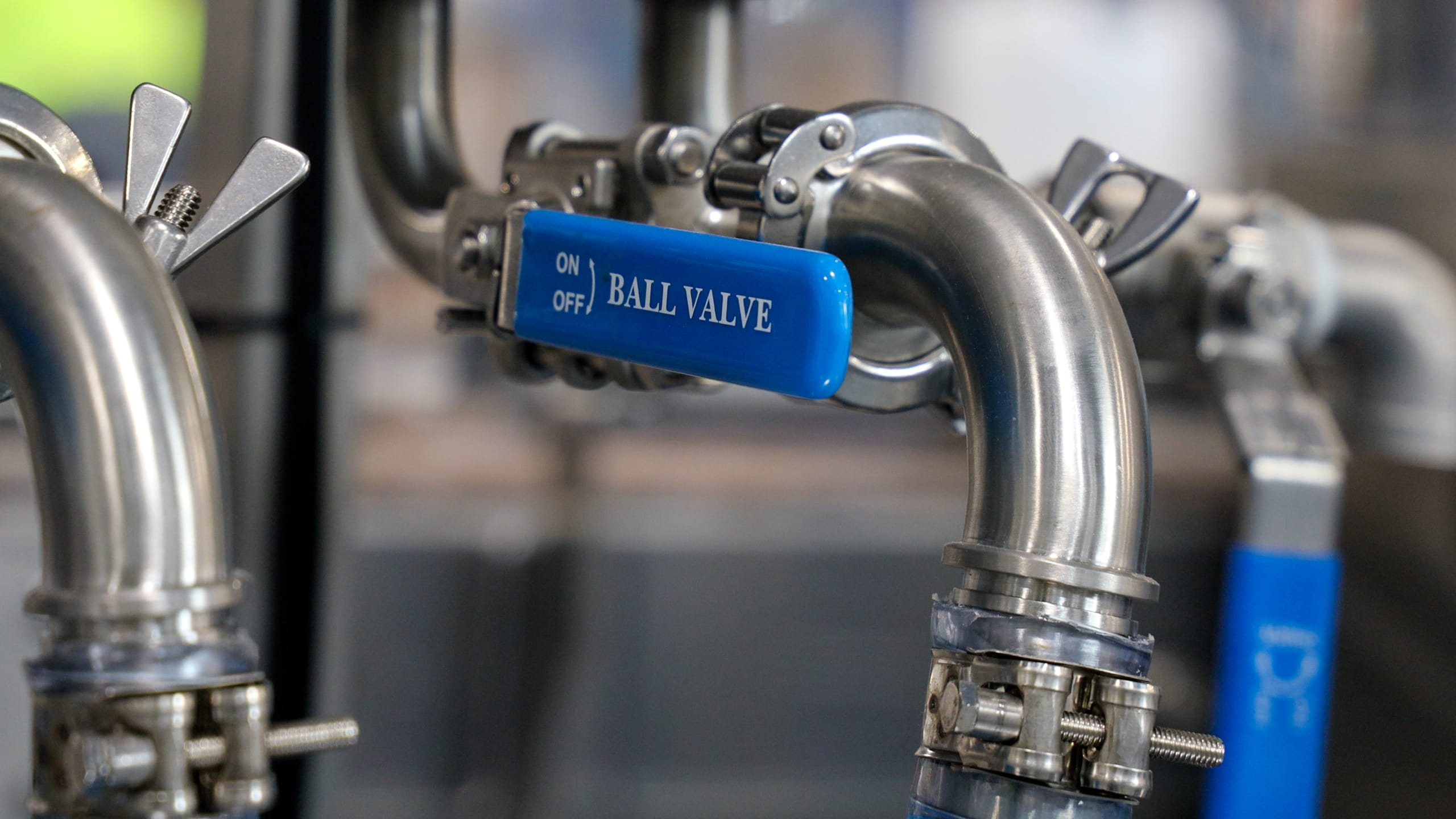 Valves on pharmaceutical testing equipment