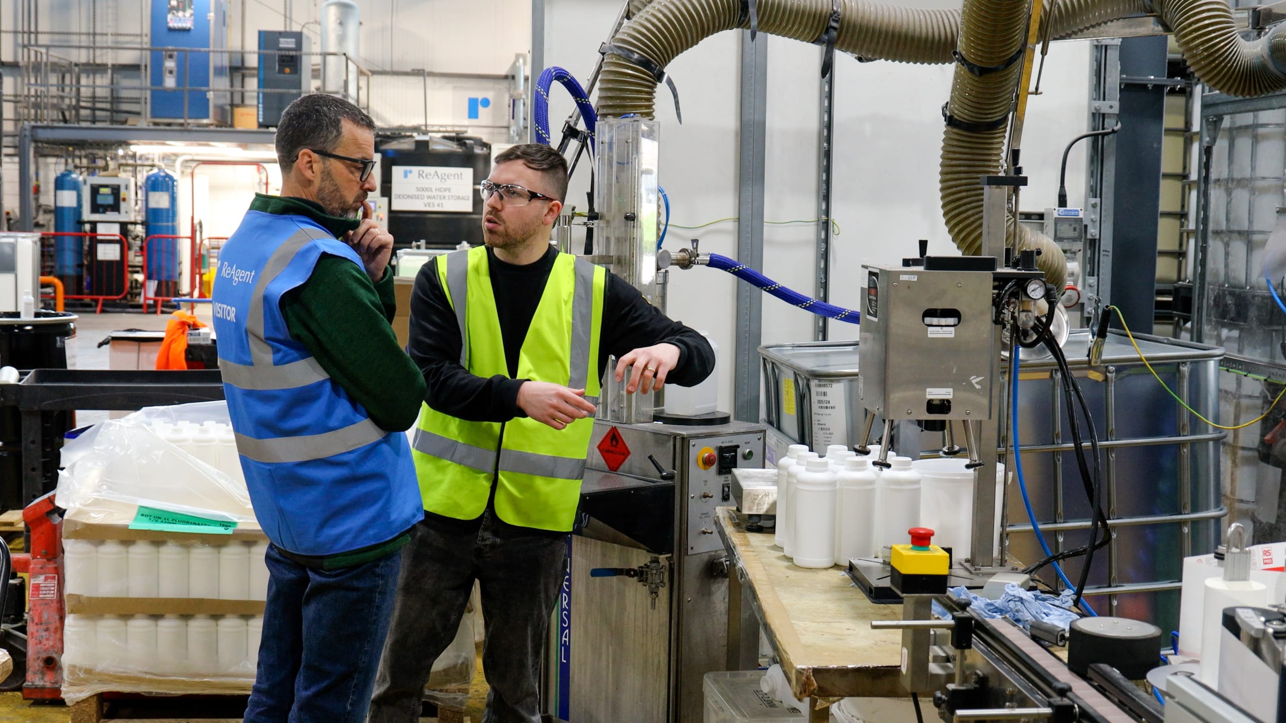 Paul Sherratt, CEO of gloveglu in the ReAgent factory