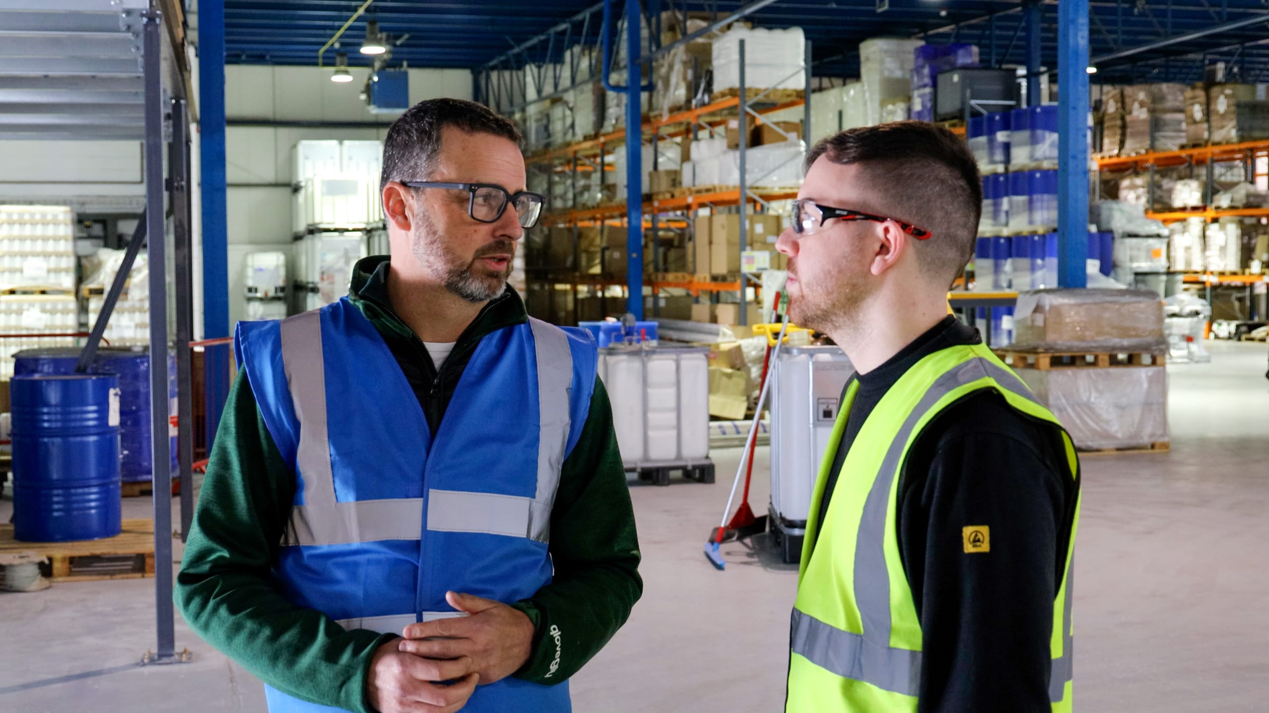 Paul Sherratt, CEO of gloveglu in the ReAgent factory