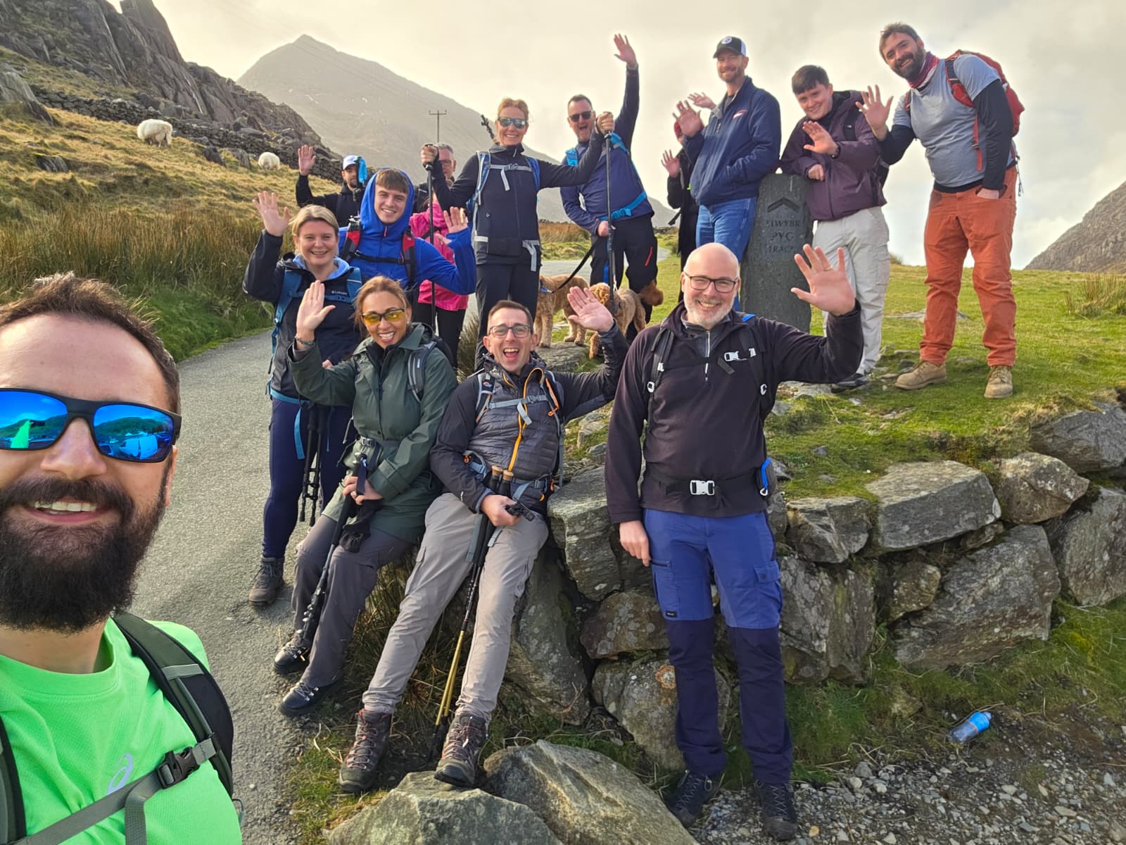 The ReAgent Foundation team during the Snowdon traininig hike 