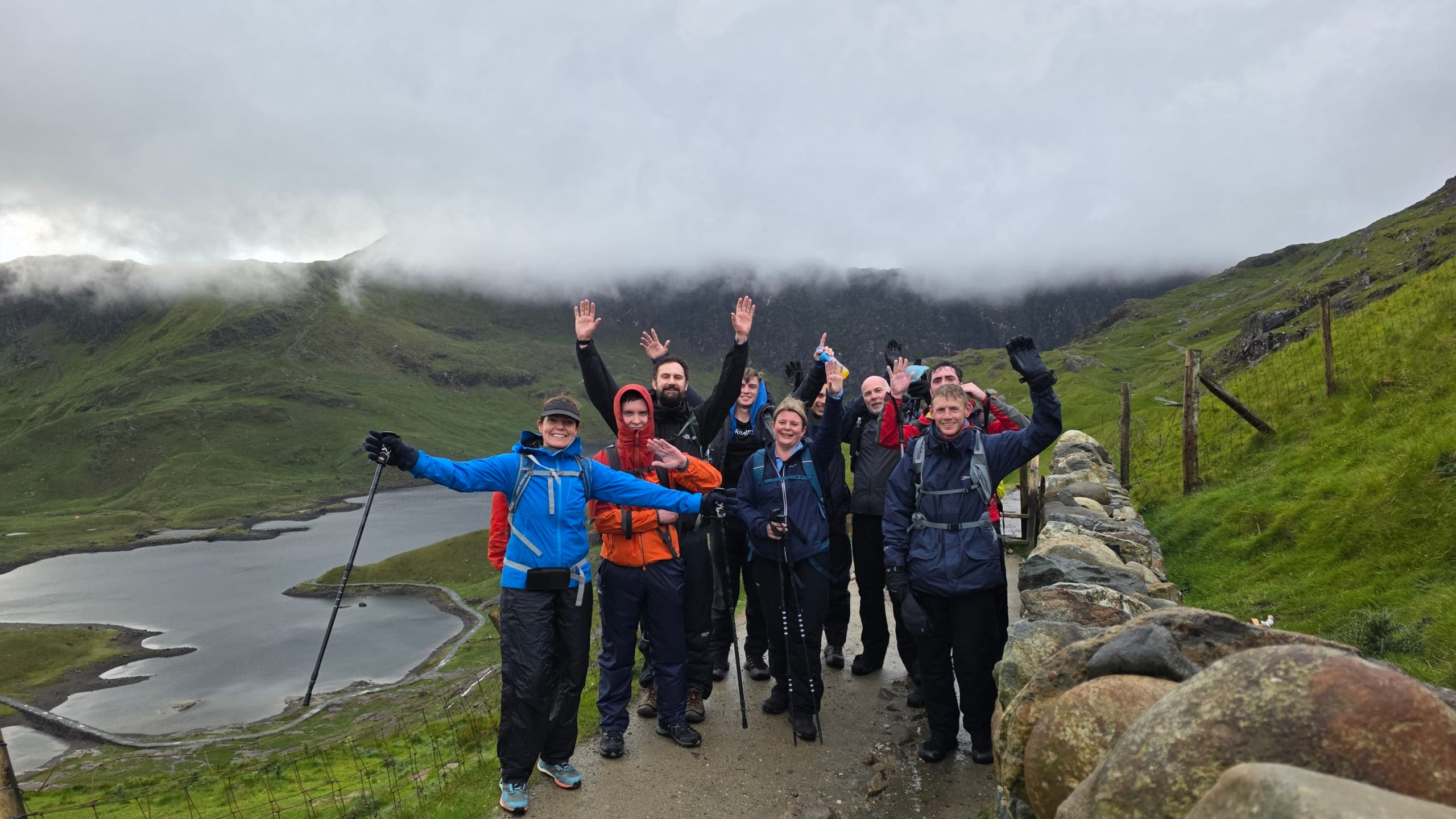 The ReAgent Foundation team team hiking Snowdon 