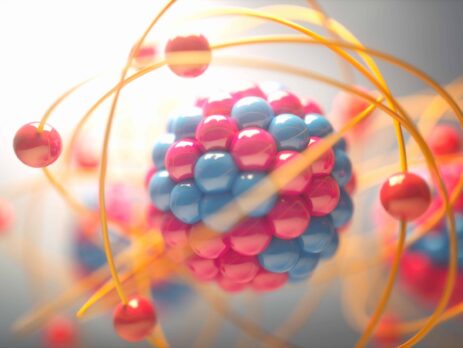 3D Illustration of an atom