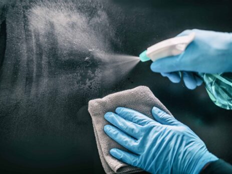 How Does Disinfectant Work?||graphic-of-disinfectant-breaking-through-molecular-bond||graphic-illustration-of-how-to-clean-your-hands||How Do Disinfectants Work Scientifically?||What Do Chemical Disinfectants Need to Make Them Work?