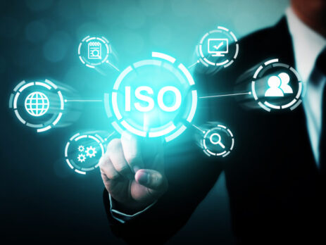Concept illustration of ISO standards||ReAgent's ISO Accreditations||ISO 9001 word cloud||Interior of the ReAgent Chemicals manufacturing facility