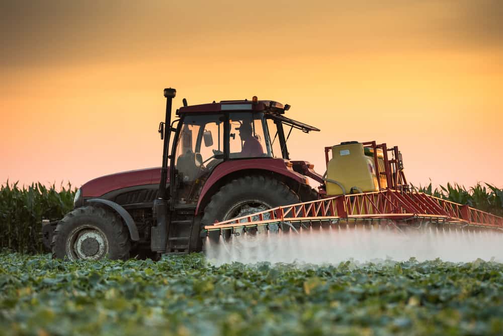 What are pesticides – tractor spraying pesticides on a crop field||Farmers spraying pesticides on a field||Wash fresh fruit and vegetables to get rid of pesticides from food||Pesticides have been known to cause health problems