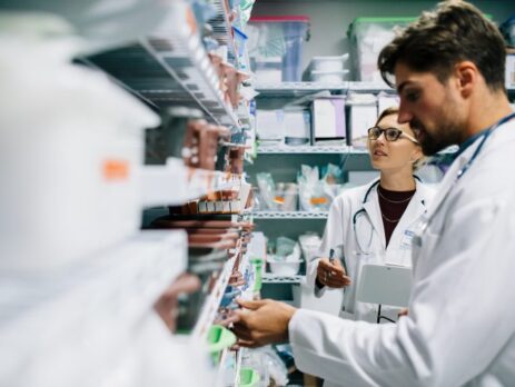 Pharmacists working in a pharmacy